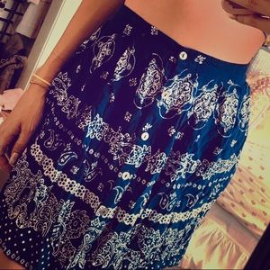 Short boho size M skirt